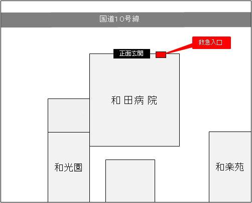 救急入口のご案内